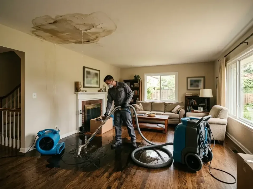 attic-pipe-burst-ceiling-drip-008 — frequently asked questions, Water Damage Restoration & Carpet Care in Tacoma, WA